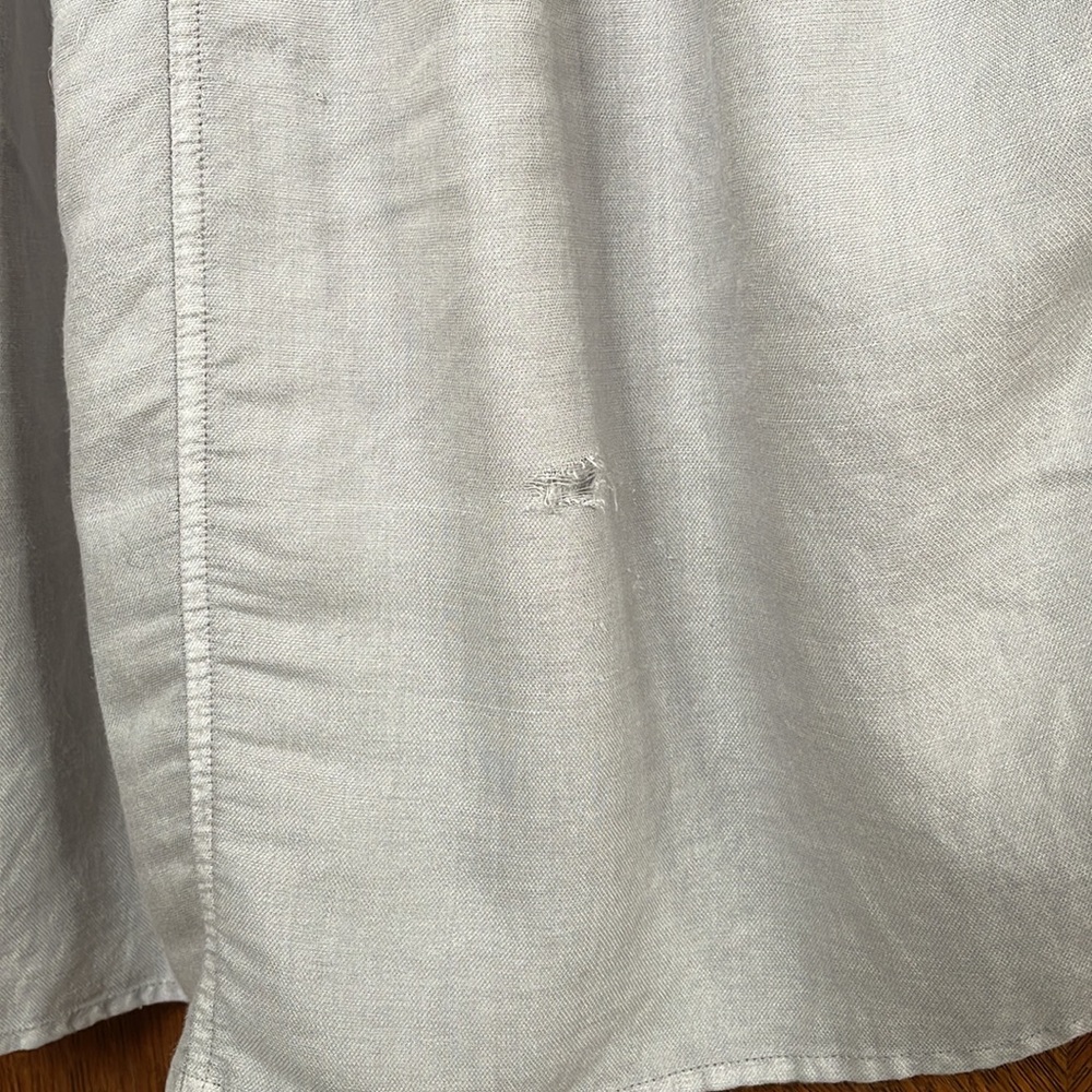 Aritzia Wilfred Bertillon Blouse “Ashen” Poet Button Up Drapey XXS - Picture 8 of 8